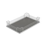 Magic Corner 450-600 мм Комплект из 4-х полок правый, H525, ARENA classic, цвет титан, Kesseböhmer