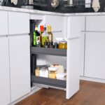 DISPENSA Junior Slim 300 мм Комплект, H695 - 783 мм, 2 полки ARENA pure, цвет антрацит, Kesseböhmer