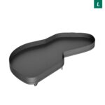 Le Mans 450 мм Комплект, H720-900 мм, 2 полки, 2 доводчика, левый, ARENA pure, цвет антрацит, Kesseböhmer