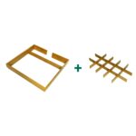 CONVOY Lavido Select 600 мм Комплект- вставка для одной полки с делителями в мелкую клетку, цвет дуб натуральный, Kessebohmer