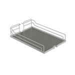 DISPENSA Junior Slim 300 мм Комплект, H695 - 783 мм, 2 полки ARENA classic, цвет титан, дно серое, Kesseböhmer