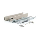 Комплект ящика Newline H84мм 400 мм c доводчиком Soft-Close, серый, Firmax