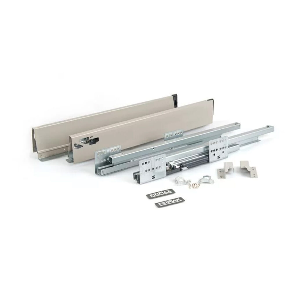 Комплект ящика Newline H84мм 500 мм c доводчиком Soft-Close, серый, Firmax