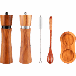 Набор мельниц для специй на подставке GR-02-SET-WD OMOIKIRI Home