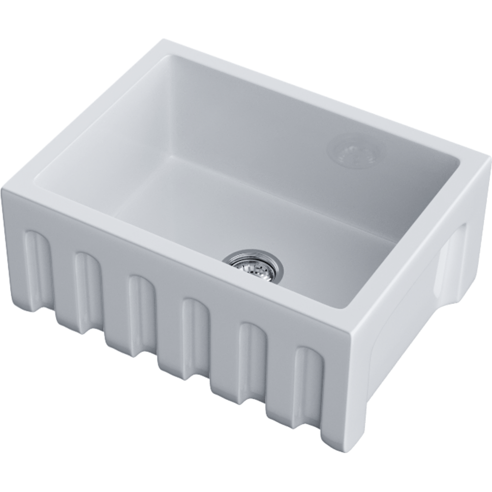 Omoikiri Mikura 61-WH Glossy Natceramic/белый глянцевый кухонная мойка