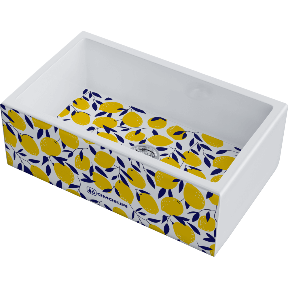 Omoikiri Mikura 76-Lemon Natceramic/белый кухонная мойка