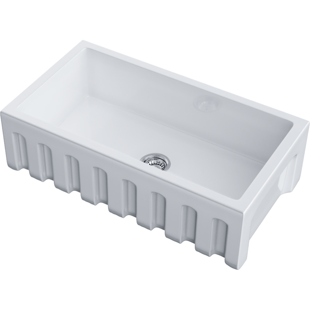 Omoikiri Mikura 83-WH Glossy Natceramic/белый глянцевый кухонная мойка