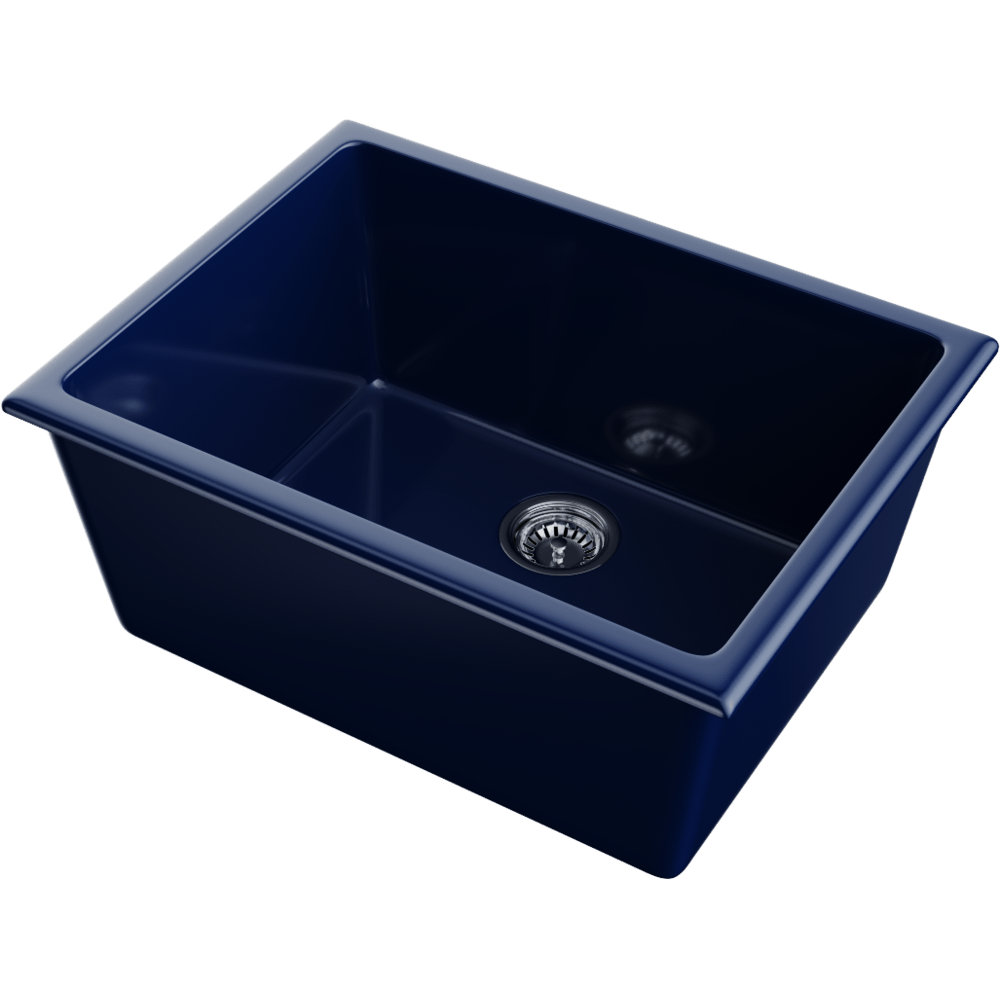 Omoikiri Okinoshima 61-U/I-IB Glossy Natceramic/indigo blue глянцевый кухонная мойка