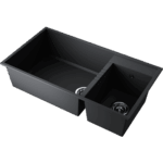 Omoikiri Tedori 85-2-U-BL Tetogranit/черный кухонная мойка
