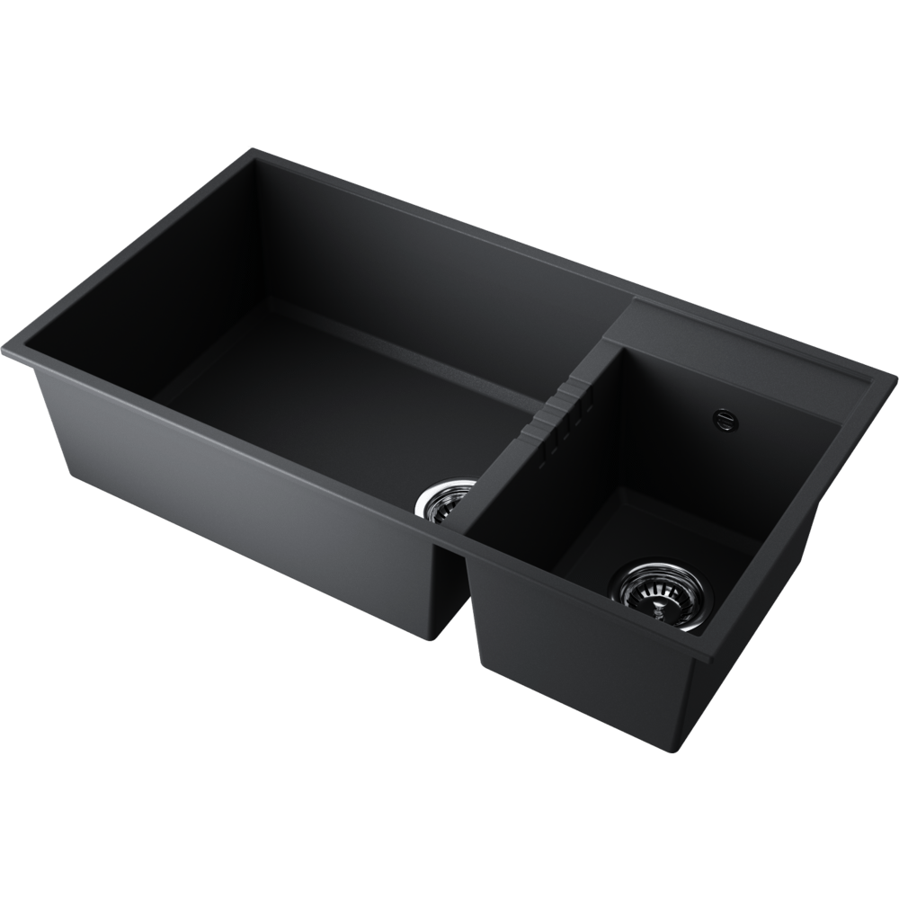 Omoikiri Tedori 85-2-U-BL Tetogranit/черный кухонная мойка