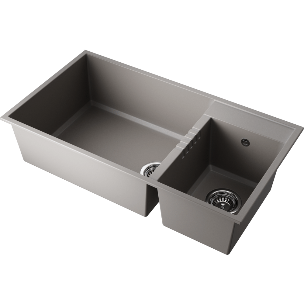 Omoikiri Tedori 85-2-U-GR Tetogranit/leningrad grey кухонная мойка