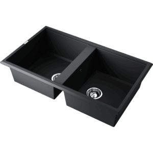 Omoikiri Tedori 86-2-BL Tetogranit/черный кухонная мойка