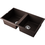 Omoikiri Tedori 86-2-DC Tetogranit/темный шоколад кухонная мойка