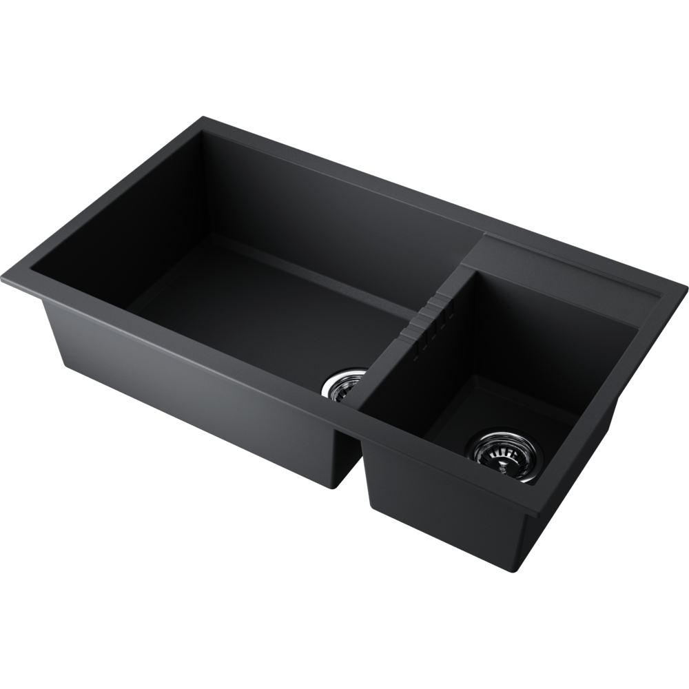 Omoikiri Tedori 86-2-LB-BL Tetogranit/черный кухонная мойка