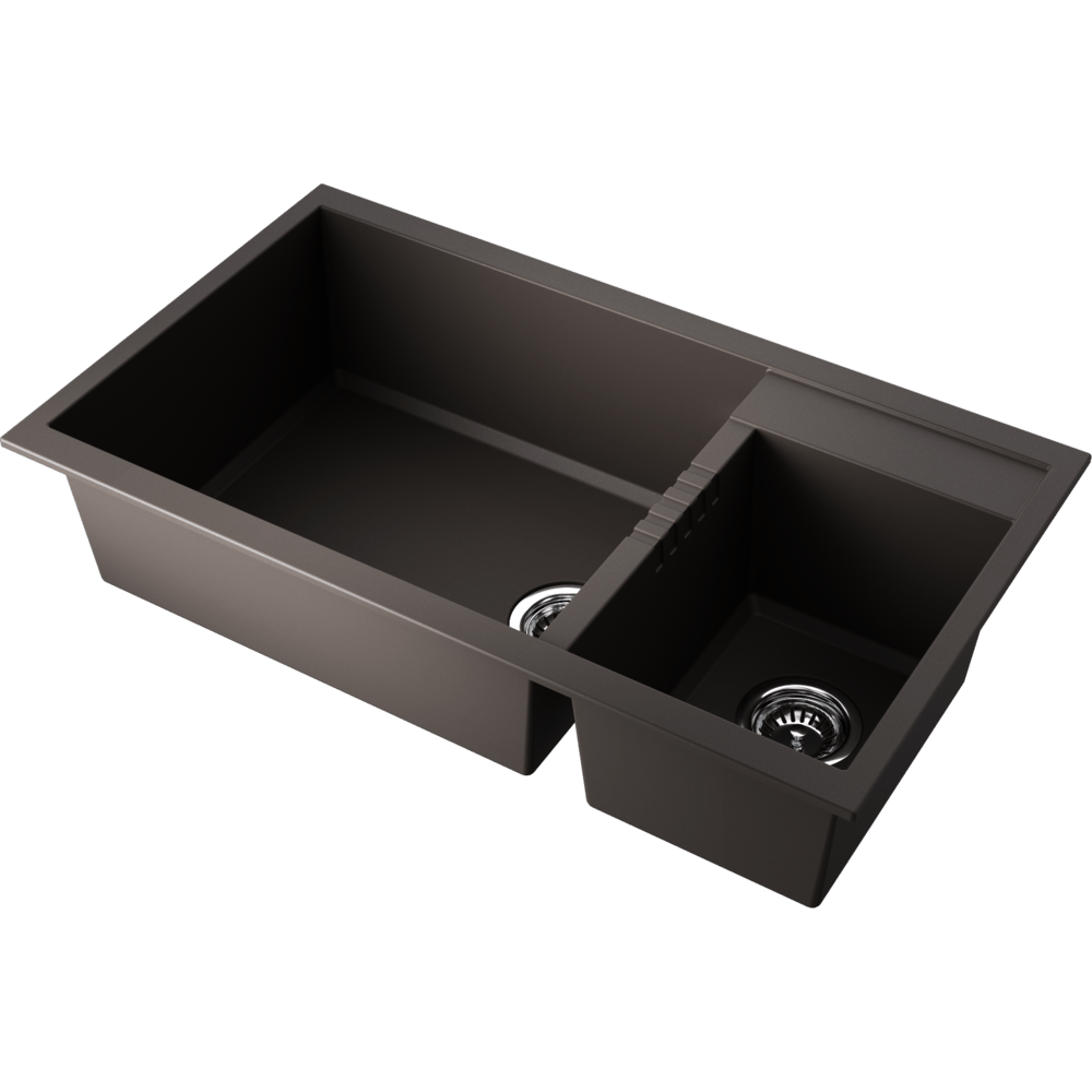 Omoikiri Tedori 86-2-LB-ES Tetogranit/espresso кухонная мойка