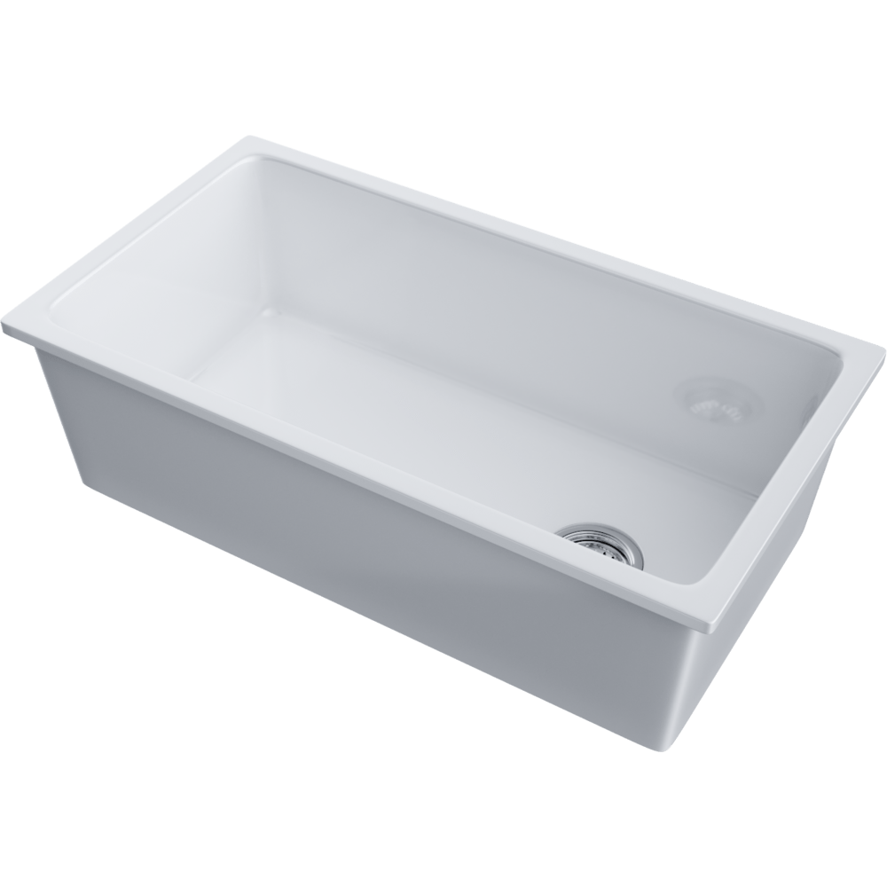 Omoikiri Tokara 88-U/I-WH Glossy Natceramic/белый глянцевый кухонная мойка