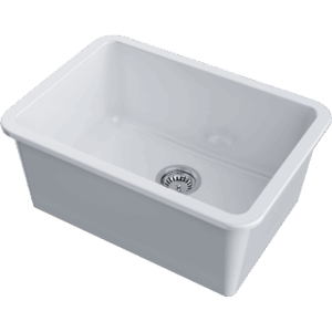 Omoikiri Torishima 67-U/I-WH Glossy Natceramic/белый глянцевый кухонная мойка