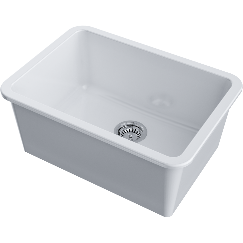 Omoikiri Torishima 67-U/I-WH Glossy Natceramic/белый глянцевый кухонная мойка