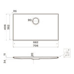 Omoikiri Kiten 70-INT-WH Artceramic/белый кухонная мойка