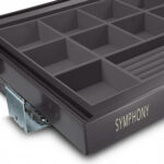 Оpгaнaйзep для украшений выдвижной Symphony WB-665, 700/455/73 мм, рама и направляющие Полного Выдвижения, антрацит, ATM