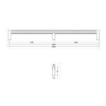 Ручка BROOKLYN, 06761056L619, темная бронза, 1056мм, L1066 мм, Viefe