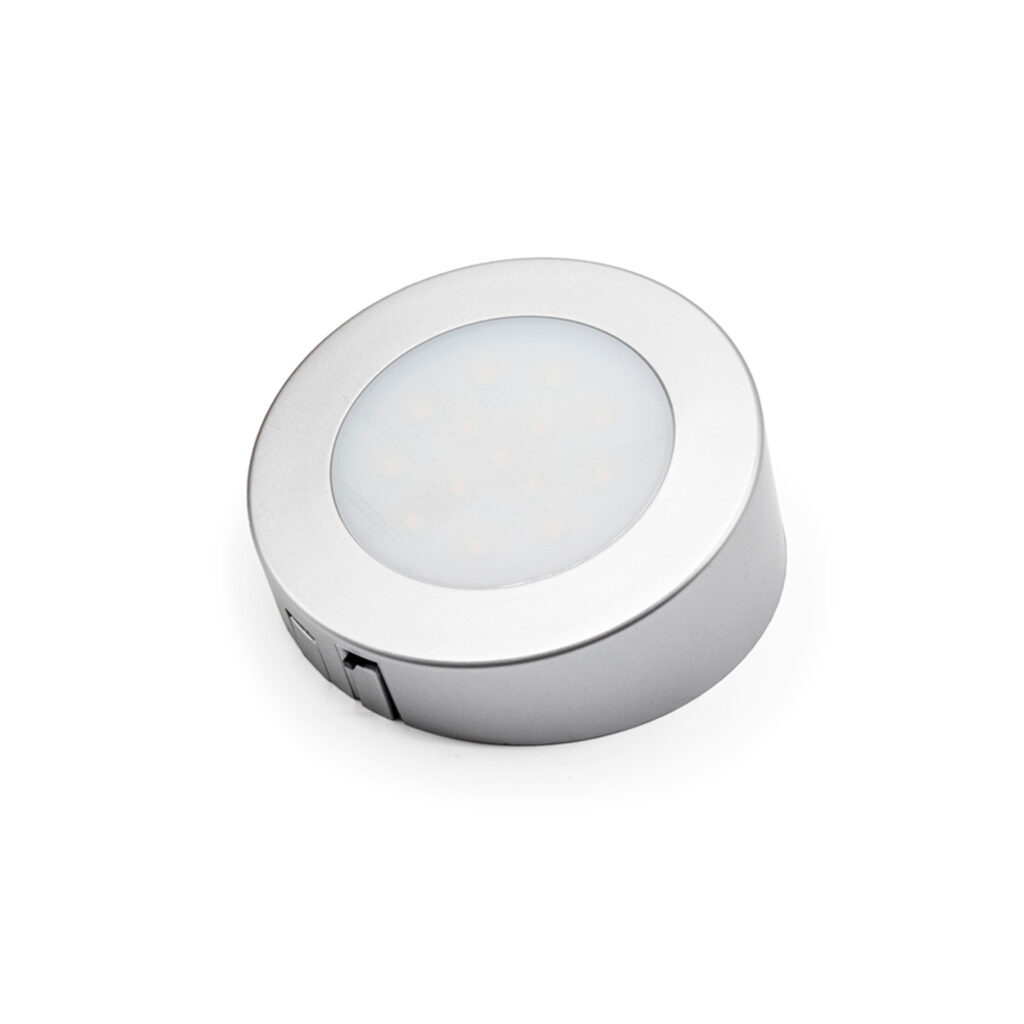 402100 Светильник LED накладной Oxalis W1002433,0.7Вт,4500К,PIR сенс.,без ЗУ,D=81мм,серебрист.