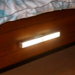411510 Свет-к LED Lidus,,для спален,0.7Вт,12В,1500К,70Лм,PIR сенс.,серебр.,пров.1,8м с кон.JB.200х18х22,5мм