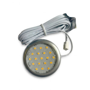 Светильник LED 19-12, 12В, 1,5Вт, 3000К,19LED, кабель 2,5 м, корпус серебро