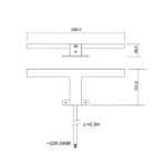 431917 Свет-к LED для зеркал FAGUS-3 ,IP44, 4,4Вт,220В,4000К,на гориз./зеркало,200Лм,300х111х39мм,хром