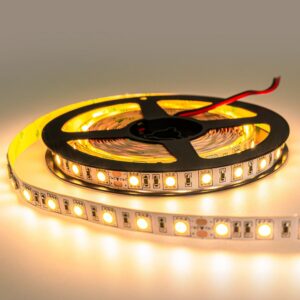 Лента 5050, 300LED, IP62, Теплый белый, 5м х 10мм, 24 В, 14,4 Вт/м, 3М, 810 Лм/м