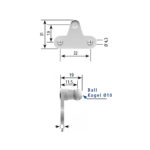 Stabilus Крепление верх 9074RO