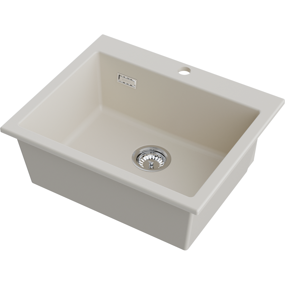 Omoikiri Omishima 60-CR Matt Natceramic/cream матовый кухонная мойка