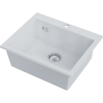 Omoikiri Omishima 60-WH Glossy Natceramic/белый глянцевый кухонная мойка