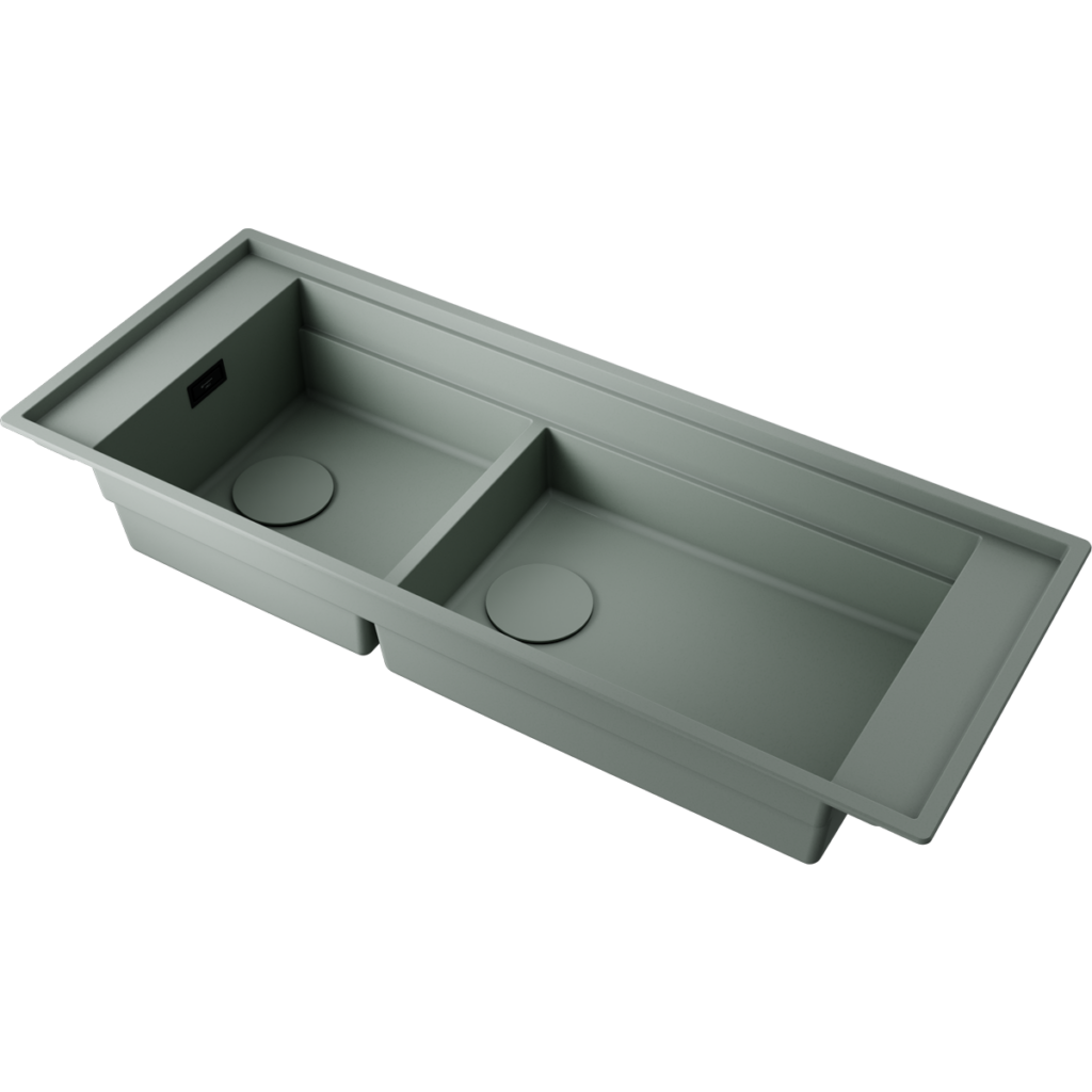 Omoikiri Sintesi Pro 114-2-U/I-WG Artceramic/wind green кухонная мойка