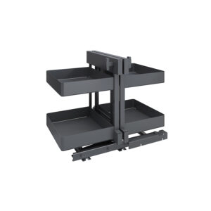 Magic Corner 900-1000 мм Комплект из 4-х полок, H450-600, URBAN style, цвет антрацит, Kesseböhmer